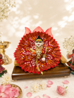Cotton poshak with bandhej print - Image 7