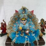 Blue heavy poshak.
