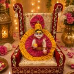 Beautiful sinhasan for Laddu Gopal